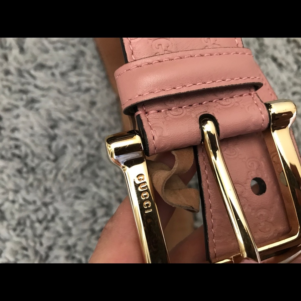 REAL GUCCI BELT PINK